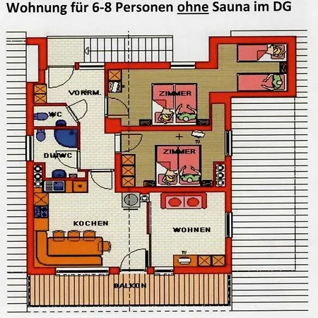 Апартаменты In Out! Gemuetliche Dachgeschosswohnung *